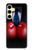 S2261 ボクシンググローブ黒スーツビジネスマン Businessman In Black Suit With Boxing Gloves Samsung Galaxy S24 FE バックケース、フリップケース・カバー