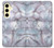 S2316 ダークブルーマーブルグラフィック Dark Blue Marble Texture Graphic Print Samsung Galaxy S24 FE バックケース、フリップケース・カバー