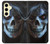 S2585 スカルペンタグラム Evil Death Skull Pentagram Samsung Galaxy S24 FE バックケース、フリップケース・カバー