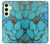 S2685 アクアターコイズ宝石グラフィックプリント Aqua Turquoise Gemstone Graphic Printed Samsung Galaxy S24 FE バックケース、フリップケース・カバー