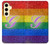 S2899 レインボーLGBTゲイプライド旗 Rainbow LGBT Gay Pride Flag Samsung Galaxy S24 FE バックケース、フリップケース・カバー