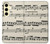 S3082 音楽シート Music Sheet Samsung Galaxy S24 FE バックケース、フリップケース・カバー