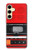 S3204 レッドカセットレコーダーグラフィック Red Cassette Recorder Graphic Samsung Galaxy S24 FE バックケース、フリップケース・カバー