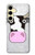 S3257 牛の漫画 Cow Cartoon Samsung Galaxy S24 FE バックケース、フリップケース・カバー