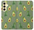 S3285 アボカドパターン Avocado Fruit Pattern Samsung Galaxy S24 FE バックケース、フリップケース・カバー