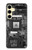 S3434 バグ回路基板のグラフィック Bug Circuit Board Graphic Samsung Galaxy S24 FE バックケース、フリップケース・カバー