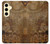 S3456 ヴィンテージ紙時計スチームパンク Vintage Paper Clock Steampunk Samsung Galaxy S24 FE バックケース、フリップケース・カバー