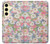 S3688 花の花のアートパターン Floral Flower Art Pattern Samsung Galaxy S24 FE バックケース、フリップケース・カバー