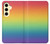 S3698 LGBTグラデーションプライドフラグ LGBT Gradient Pride Flag Samsung Galaxy S24 FE バックケース、フリップケース・カバー
