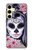 S3821 シュガースカルスチームパンクガールゴシック Sugar Skull Steam Punk Girl Gothic Samsung Galaxy S24 FE バックケース、フリップケース・カバー