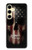 S3850 アメリカの国旗の頭蓋骨 American Flag Skull Samsung Galaxy S24 FE バックケース、フリップケース・カバー