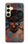 S3895 海賊スカルメタル Pirate Skull Metal Samsung Galaxy S24 FE バックケース、フリップケース・カバー