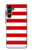 S2364 赤と白のストライプ Red and White Striped Samsung Galaxy A16 5G バックケース、フリップケース・カバー