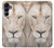 S2399 ホワイトライオンの顔 White Lion Face Samsung Galaxy A16 5G バックケース、フリップケース・カバー