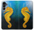 S2444 タツノオトシゴ 深い青色の海 Seahorse Underwater World Samsung Galaxy A16 5G バックケース、フリップケース・カバー