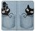 S2641 ポケット黒猫 Pocket Black Cat Samsung Galaxy A16 5G バックケース、フリップケース・カバー