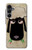 S2826 眠えない黒い羊 Cute Cartoon Unsleep Black Sheep Samsung Galaxy A16 5G バックケース、フリップケース・カバー