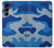 S2958 陸軍青迷彩 Army Blue Camo Camouflage Samsung Galaxy A16 5G バックケース、フリップケース・カバー