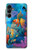S3227 水中の世界の漫画 Underwater World Cartoon Samsung Galaxy A16 5G バックケース、フリップケース・カバー