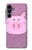 S3269 豚の漫画 Pig Cartoon Samsung Galaxy A16 5G バックケース、フリップケース・カバー
