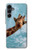S3680 かわいいスマイルキリン Cute Smile Giraffe Samsung Galaxy A16 5G バックケース、フリップケース・カバー