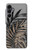 S3692 灰色の黒いヤシの葉 Gray Black Palm Leaves Samsung Galaxy A16 5G バックケース、フリップケース・カバー