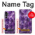 S3713 パープルクォーツアメジストグラフィックプリント Purple Quartz Amethyst Graphic Printed Samsung Galaxy A16 5G バックケース、フリップケース・カバー