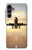 S3837 飛行機離陸日の出 Airplane Take off Sunrise Samsung Galaxy A16 5G バックケース、フリップケース・カバー