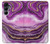 S3896 紫色の大理石の金の筋 Purple Marble Gold Streaks Samsung Galaxy A16 5G バックケース、フリップケース・カバー