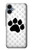 S2355 動物ポウあしあと Paw Foot Print Samsung Galaxy A06 バックケース、フリップケース・カバー