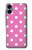 S2358 ピンクの水玉 Pink Polka Dots Samsung Galaxy A06 バックケース、フリップケース・カバー