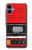 S3204 レッドカセットレコーダーグラフィック Red Cassette Recorder Graphic Samsung Galaxy A06 バックケース、フリップケース・カバー