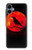 S3328 カラス赤い月 Crow Red Moon Samsung Galaxy A06 バックケース、フリップケース・カバー