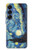 S0213 フィンセント・ファン・ゴッホ 星月夜 Van Gogh Starry Nights Samsung Galaxy S25 バックケース、フリップケース・カバー