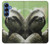S2708 笑顔のナマケ Smiling Sloth Samsung Galaxy S25 バックケース、フリップケース・カバー