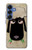 S2826 眠えない黒い羊 Cute Cartoon Unsleep Black Sheep Samsung Galaxy S25 バックケース、フリップケース・カバー