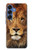 S2870 ライオン Lion King of Beasts Samsung Galaxy S25 バックケース、フリップケース・カバー