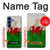 S2976 ウェールズサッカー Wales Football Soccer Red Dragon Flag Samsung Galaxy S25 バックケース、フリップケース・カバー
