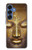 S3189 魔法のヤントラ仏の顔 Magical Yantra Buddha Face Samsung Galaxy S25 バックケース、フリップケース・カバー