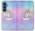 S3256 かわいいユニコーンの漫画 Cute Unicorn Cartoon Samsung Galaxy S25 バックケース、フリップケース・カバー