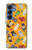 S3275 かわいいハロウィーンの漫画のパターン Cute Halloween Cartoon Pattern Samsung Galaxy S25 バックケース、フリップケース・カバー