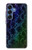 S3366 虹パイソンの皮膚 グラフィックプリント Rainbow Python Skin Graphic Print Samsung Galaxy S25 バックケース、フリップケース・カバー