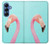 S3708 ピンクのフラミンゴ Pink Flamingo Samsung Galaxy S25 バックケース、フリップケース・カバー