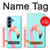 S3708 ピンクのフラミンゴ Pink Flamingo Samsung Galaxy S25 バックケース、フリップケース・カバー