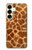 S0422 キリンの皮 Giraffe Skin Samsung Galaxy S25 Plus バックケース、フリップケース・カバー