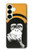 S2324 ヘッドフォンポップミュージックと面白い猿 Funny Monkey with Headphone Pop Music Samsung Galaxy S25 Plus バックケース、フリップケース・カバー