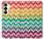 S2362 カラフルなシェブロンジグザグパターン Rainbow Colorful Shavron Zig Zag Pattern Samsung Galaxy S25 Plus バックケース、フリップケース・カバー