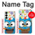 S2521 可愛いオタクフクロウ漫画 Cute Nerd Owl Cartoon Samsung Galaxy S25 Plus バックケース、フリップケース・カバー