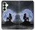 S2668 マーメイドシルエット月の夜 Mermaid Silhouette Moon Night Samsung Galaxy S25 Plus バックケース、フリップケース・カバー