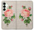 S3079 ピンクローズ Vintage Pink Rose Samsung Galaxy S25 Plus バックケース、フリップケース・カバー